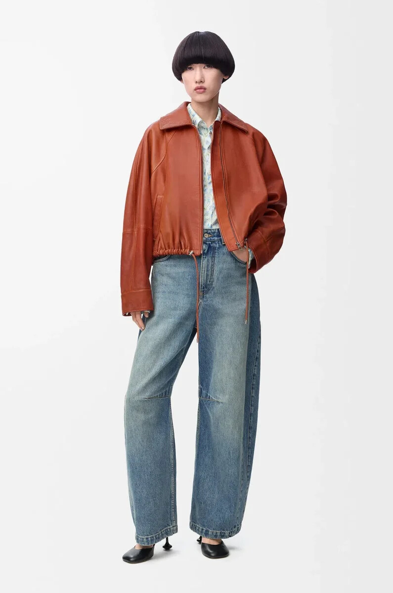 jeans a canna anagramma in denim washed denim
