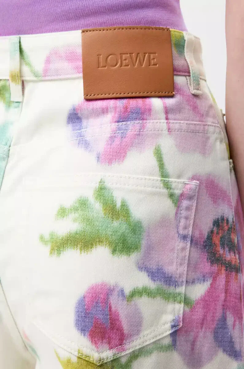 jeans in denim biancorosa