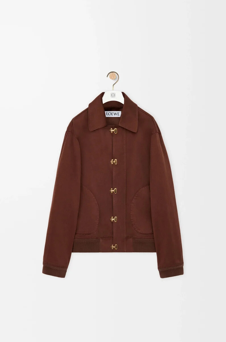 giacca in cotone marronemarrone scuro