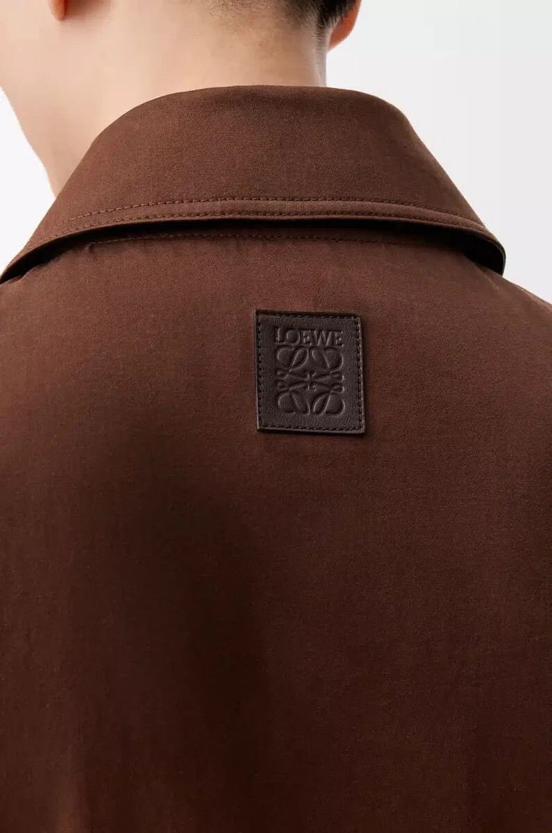 giacca in cotone marronemarrone scuro
