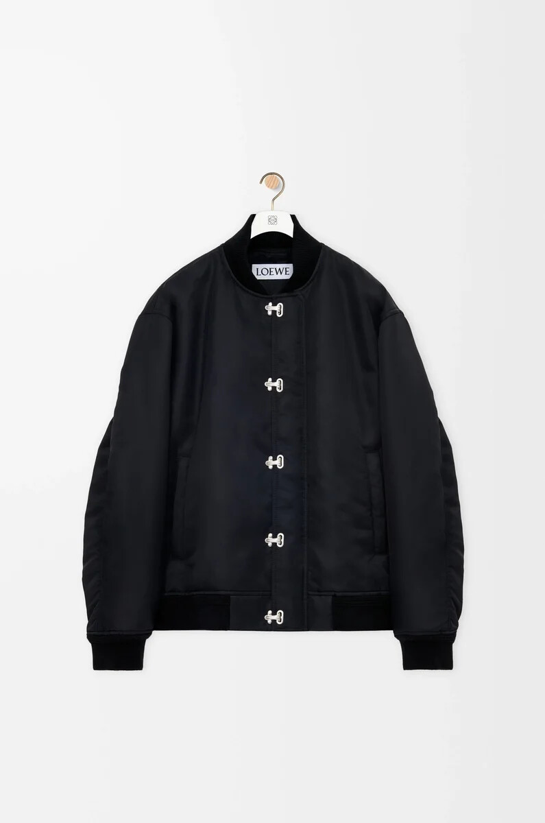 giacca in nylon nero