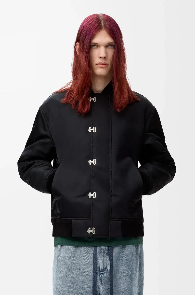 giacca in nylon nero