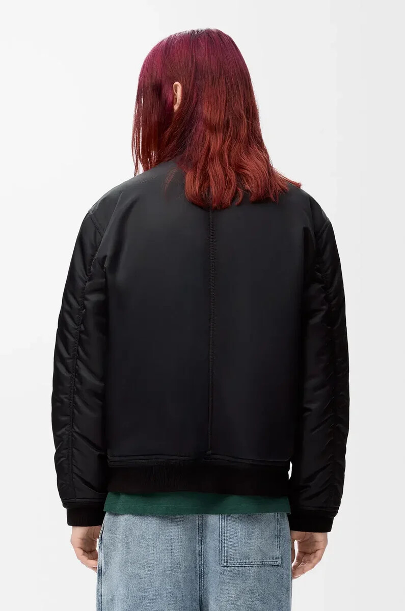 giacca in nylon nero