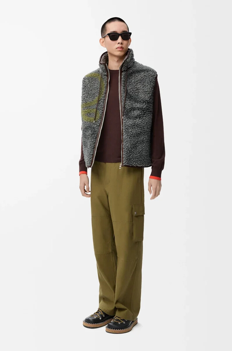 gilet in misto lana multicolor