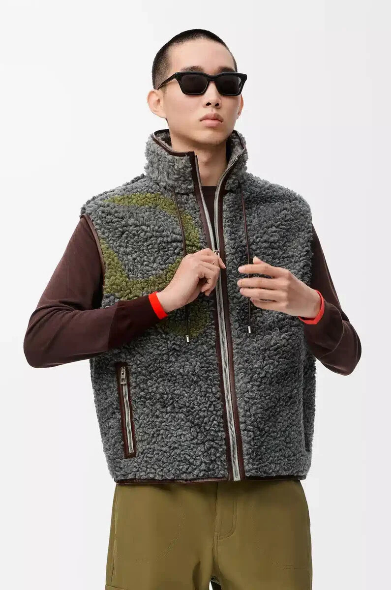 gilet in misto lana multicolor