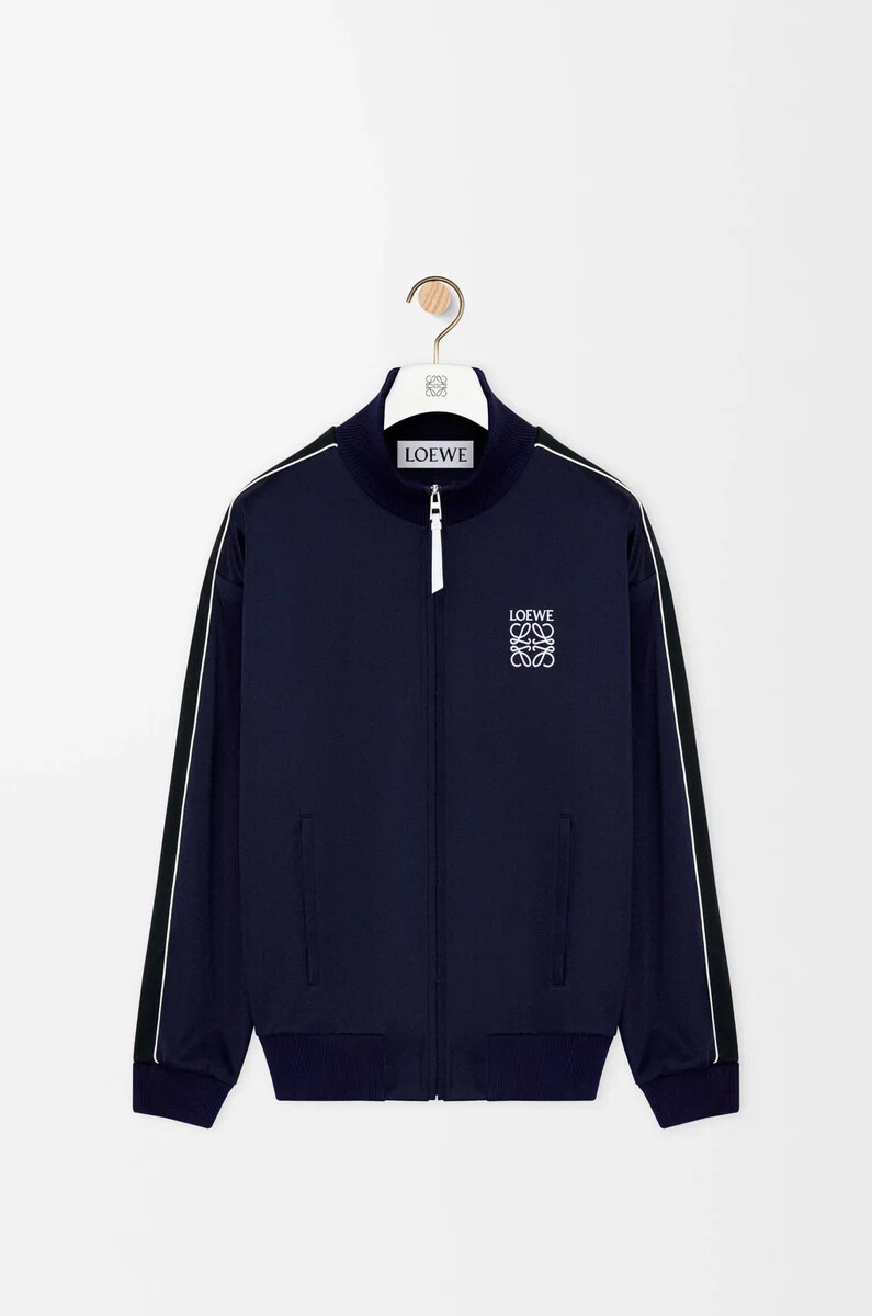 giacca tuta in jersey tecnico dark navy
