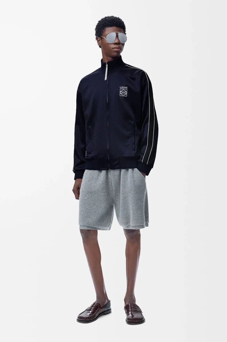 giacca tuta in jersey tecnico dark navy