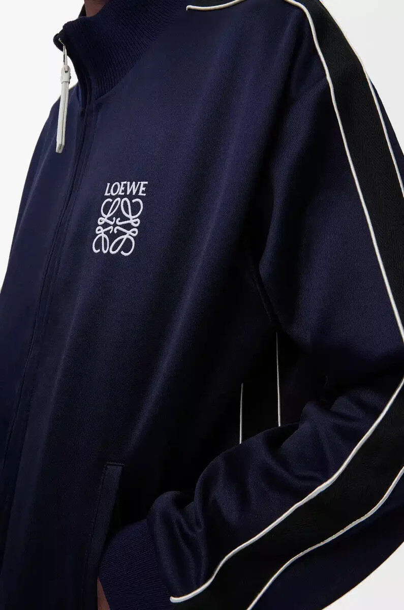 giacca tuta in jersey tecnico dark navy