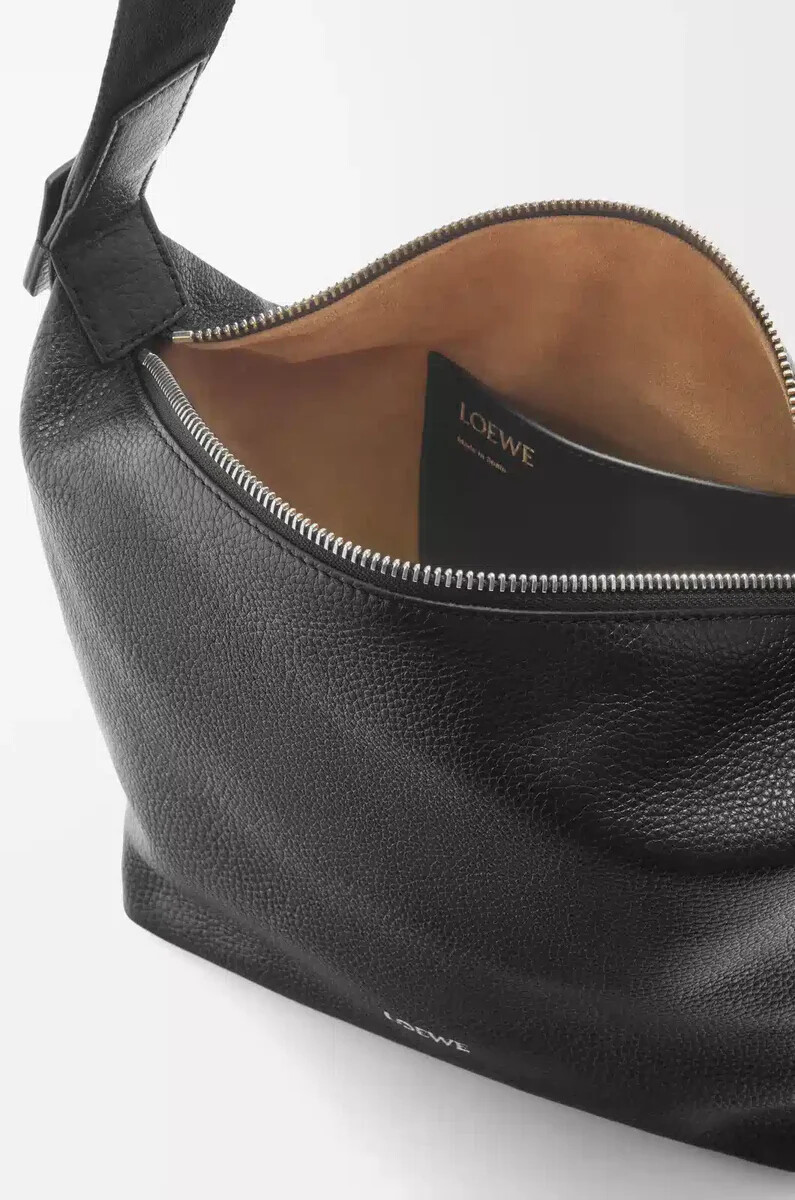 piccola borsa a tracolla cubi in morbida pelle di vitello granata nero