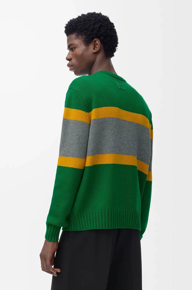 maglione in lana verdegrigio
