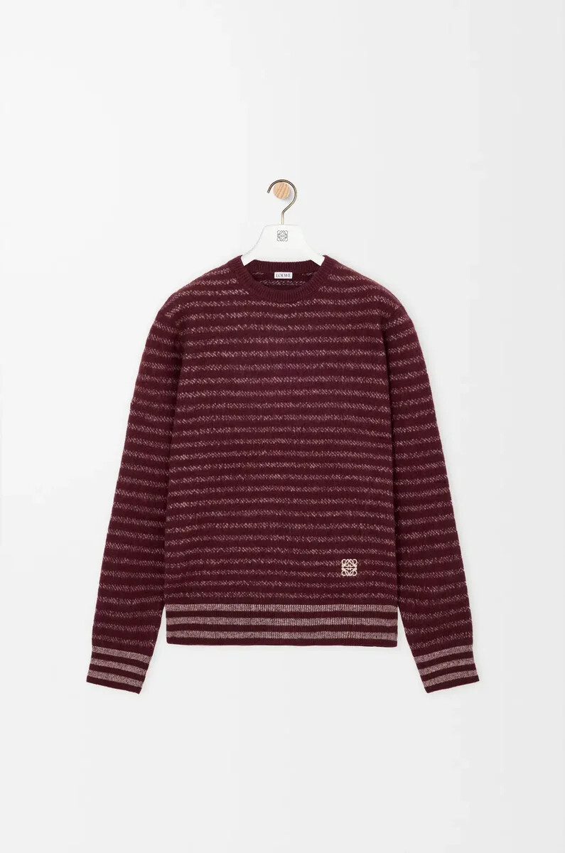 maglione in lana marrone scuro