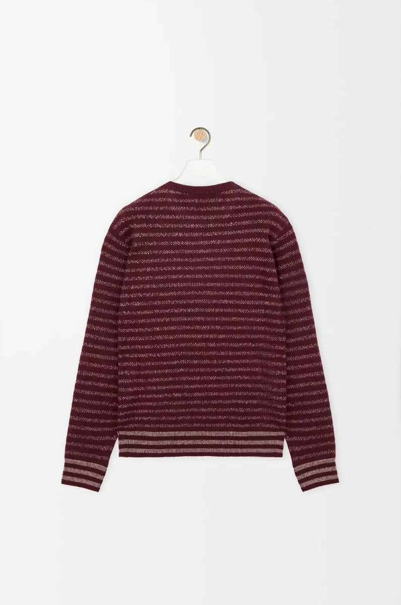 maglione in lana marrone scuro