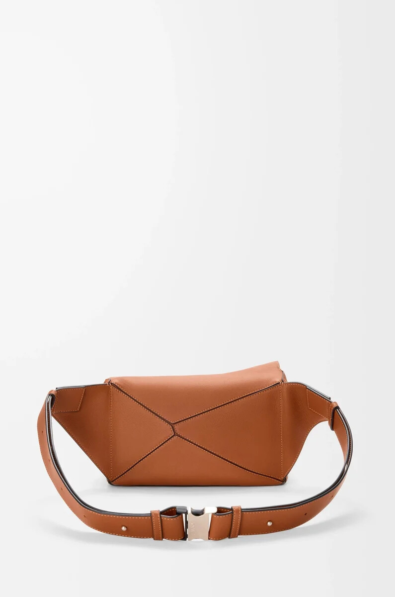 marsupio puzzle piccolo in vitello classico tan