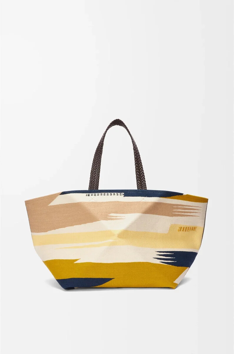 borsa xxl puzzle fold in tela multicolore