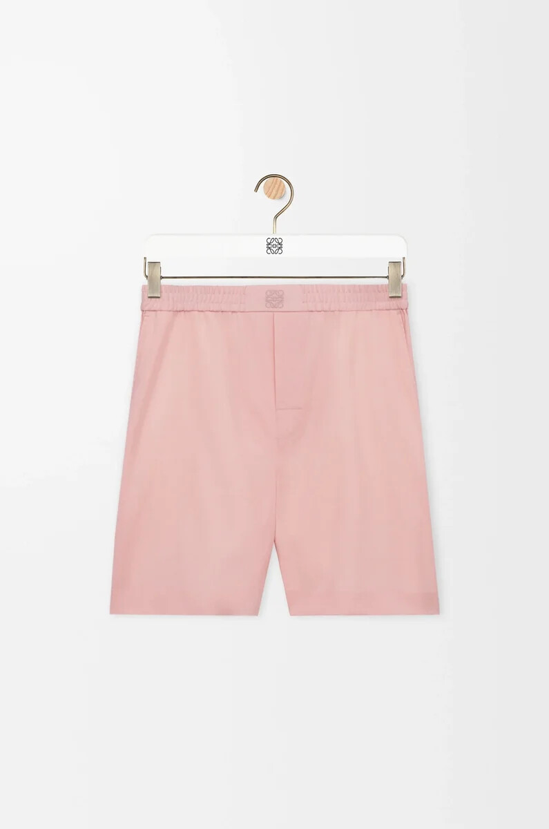 pantaloncini in lana corallo