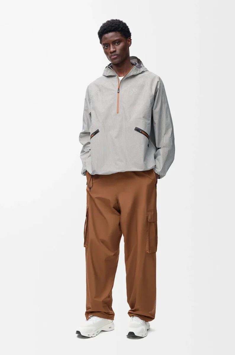 pantaloni cargo in guscio tecnico toffee