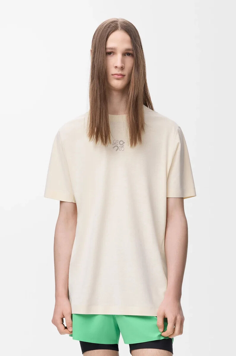 t-shirt active in jersey tecnico avorio