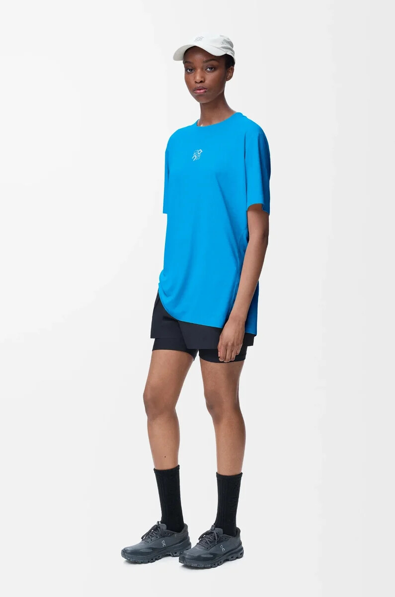 t-shirt active in jersey tecnico blu