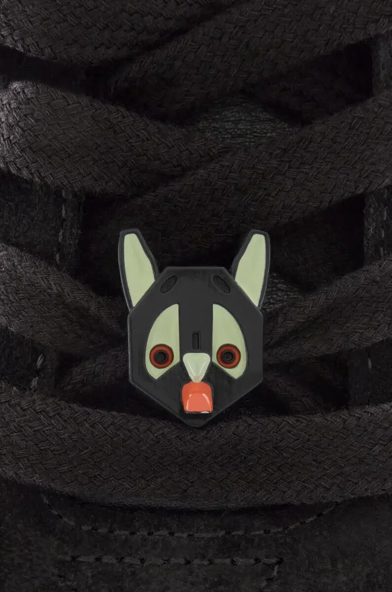 ballet runner 2.0 in nylon e pelle di vitello neroarancioneverde pallido
