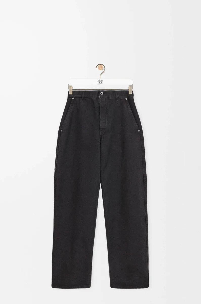 pantaloni in cotone antracite