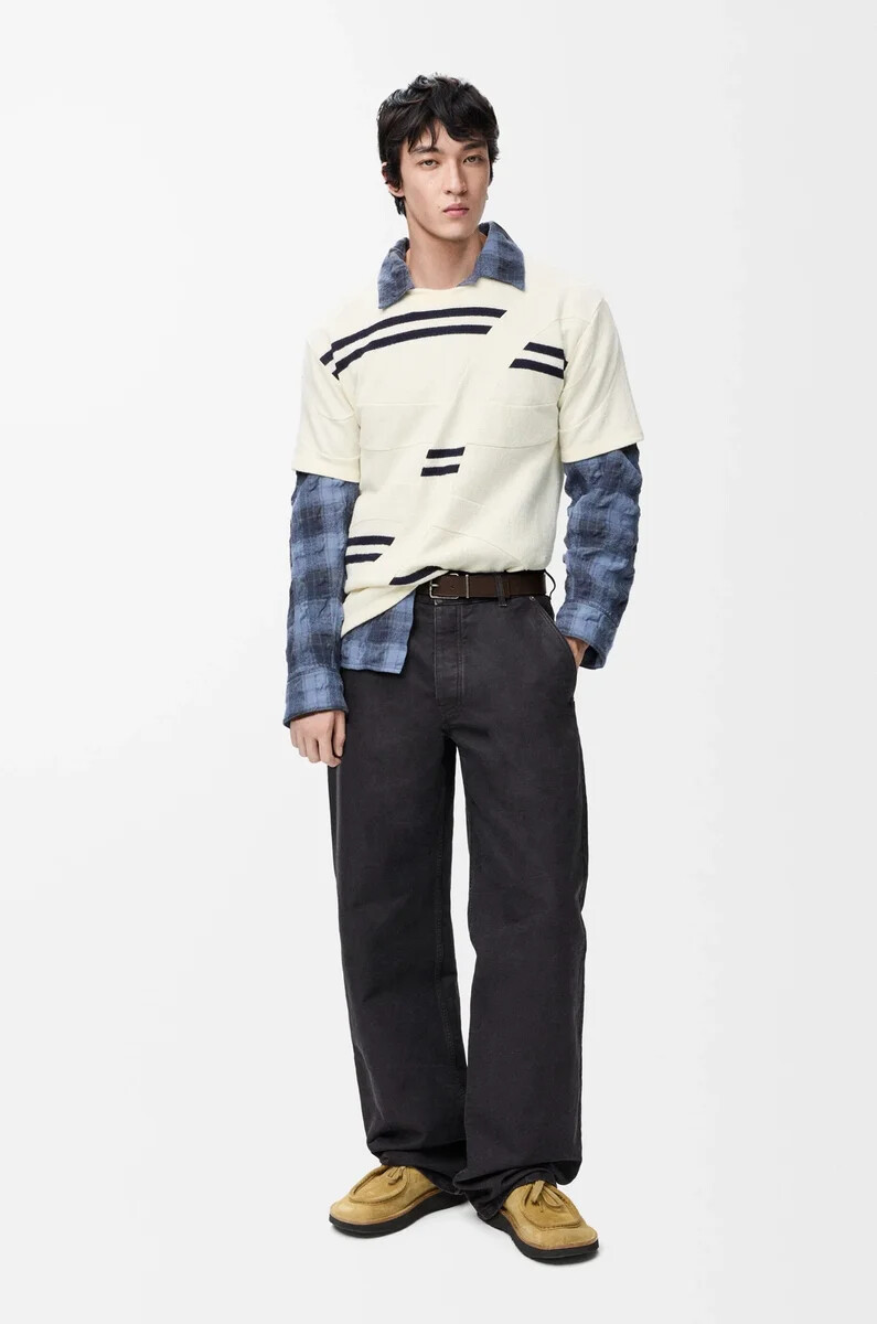 pantaloni in cotone antracite