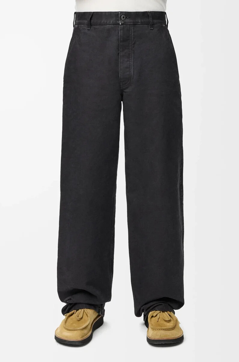 pantaloni in cotone antracite