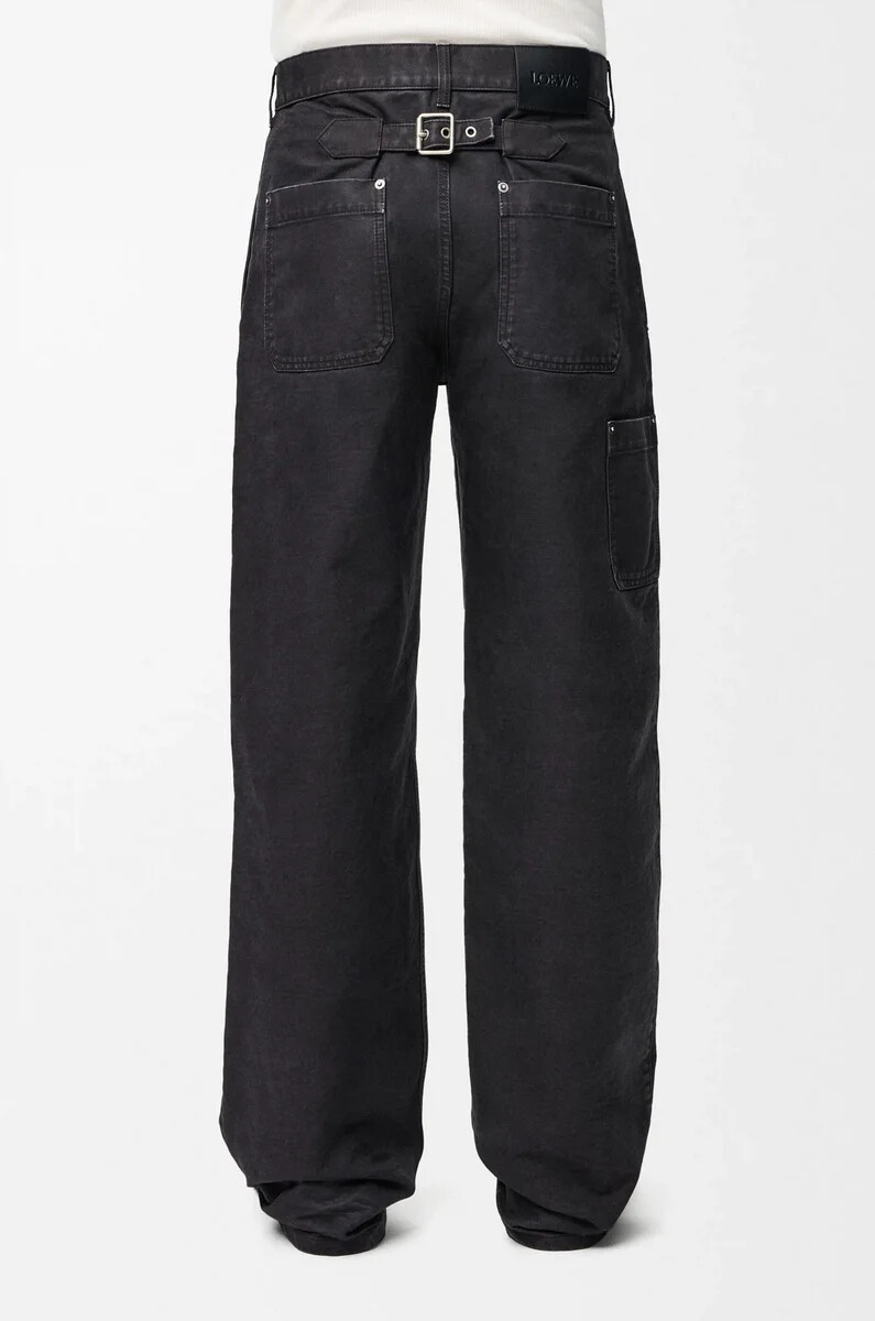 pantaloni in cotone antracite