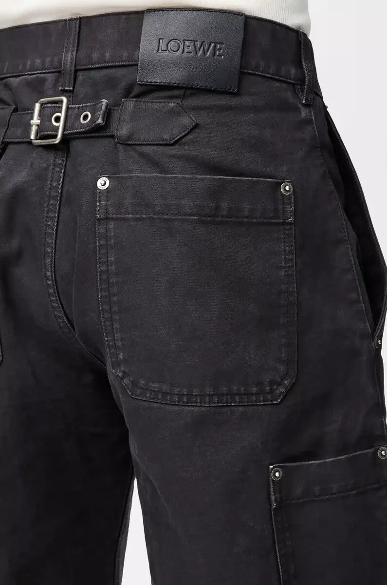 pantaloni in cotone antracite
