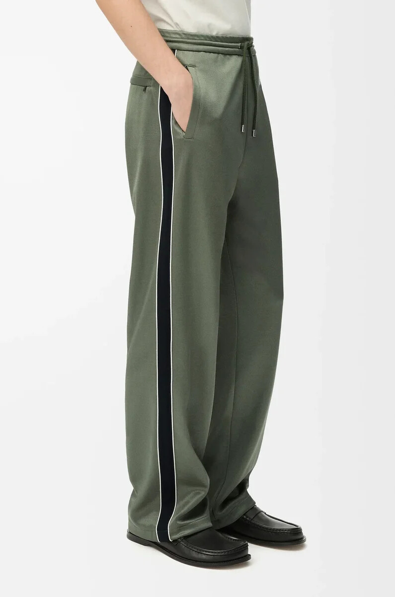 pantaloni della tuta in jersey tecnico verde kaki