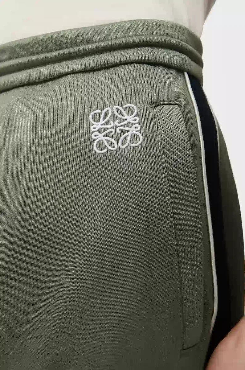 pantaloni della tuta in jersey tecnico verde kaki