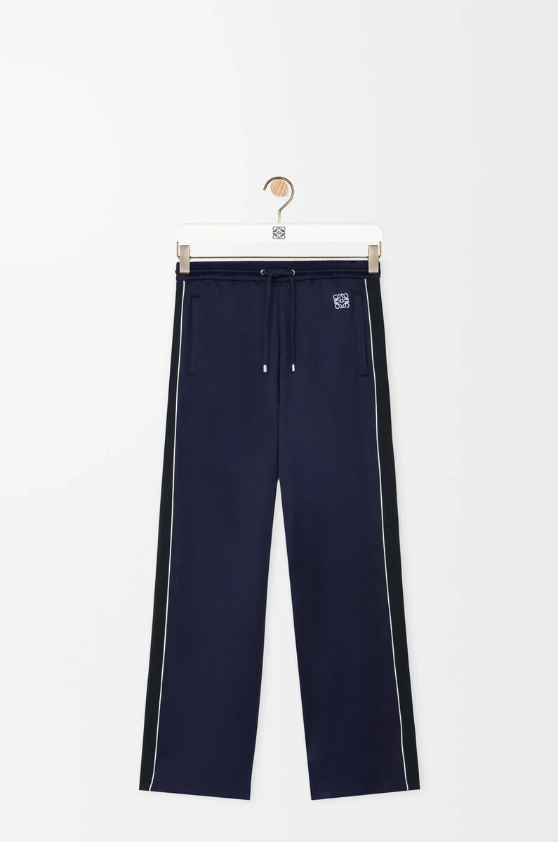 pantaloni della tuta in jersey tecnico dark navy