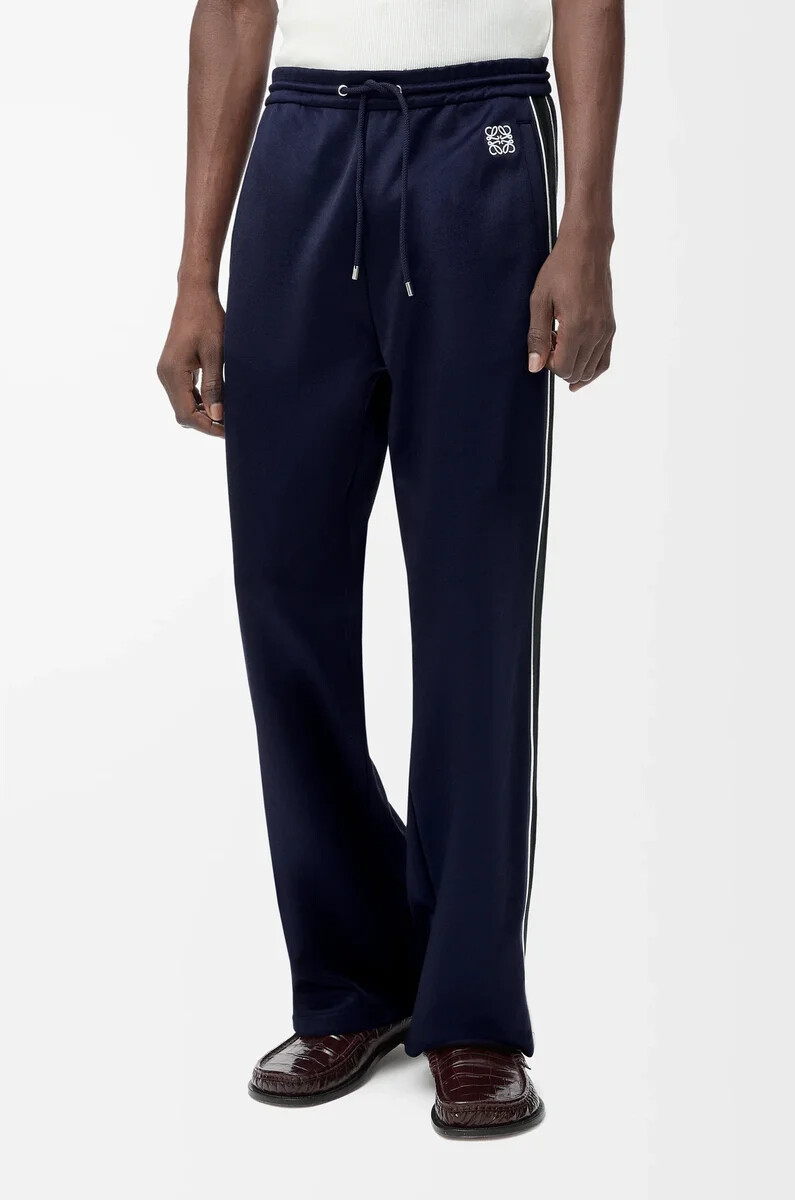 pantaloni della tuta in jersey tecnico dark navy