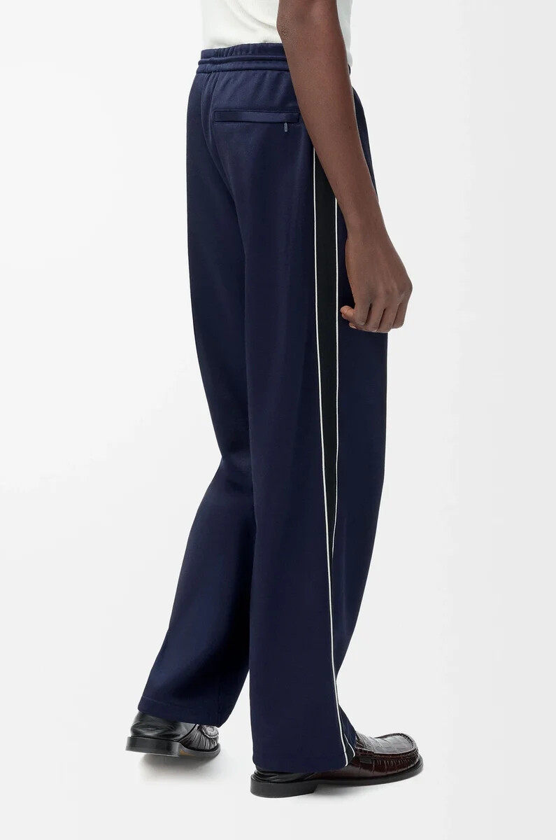 pantaloni della tuta in jersey tecnico dark navy