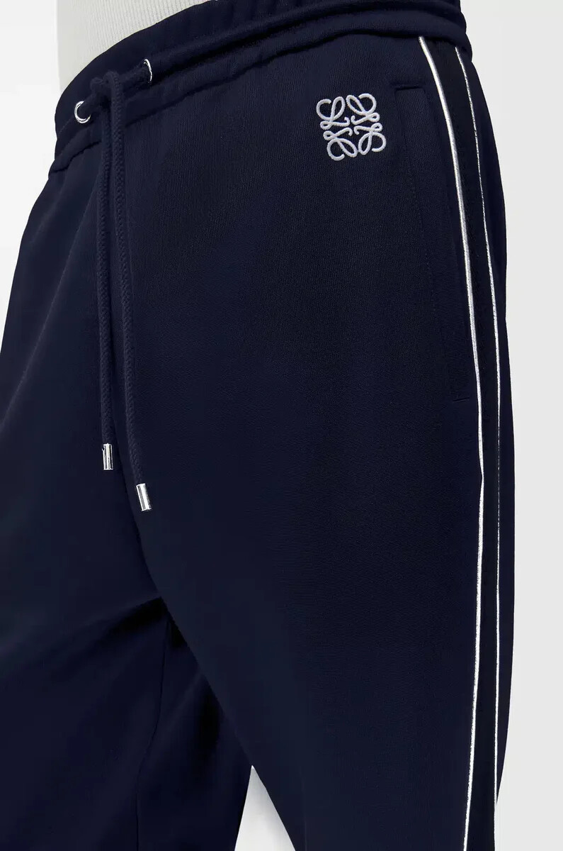 pantaloni della tuta in jersey tecnico dark navy