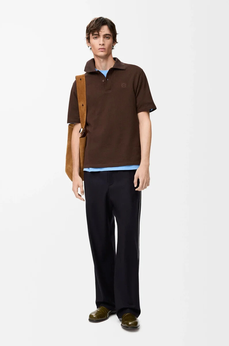 pantaloni con coulisse in lana blu navy