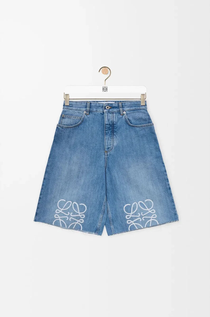 pantaloncini anagramma in denim washed denim