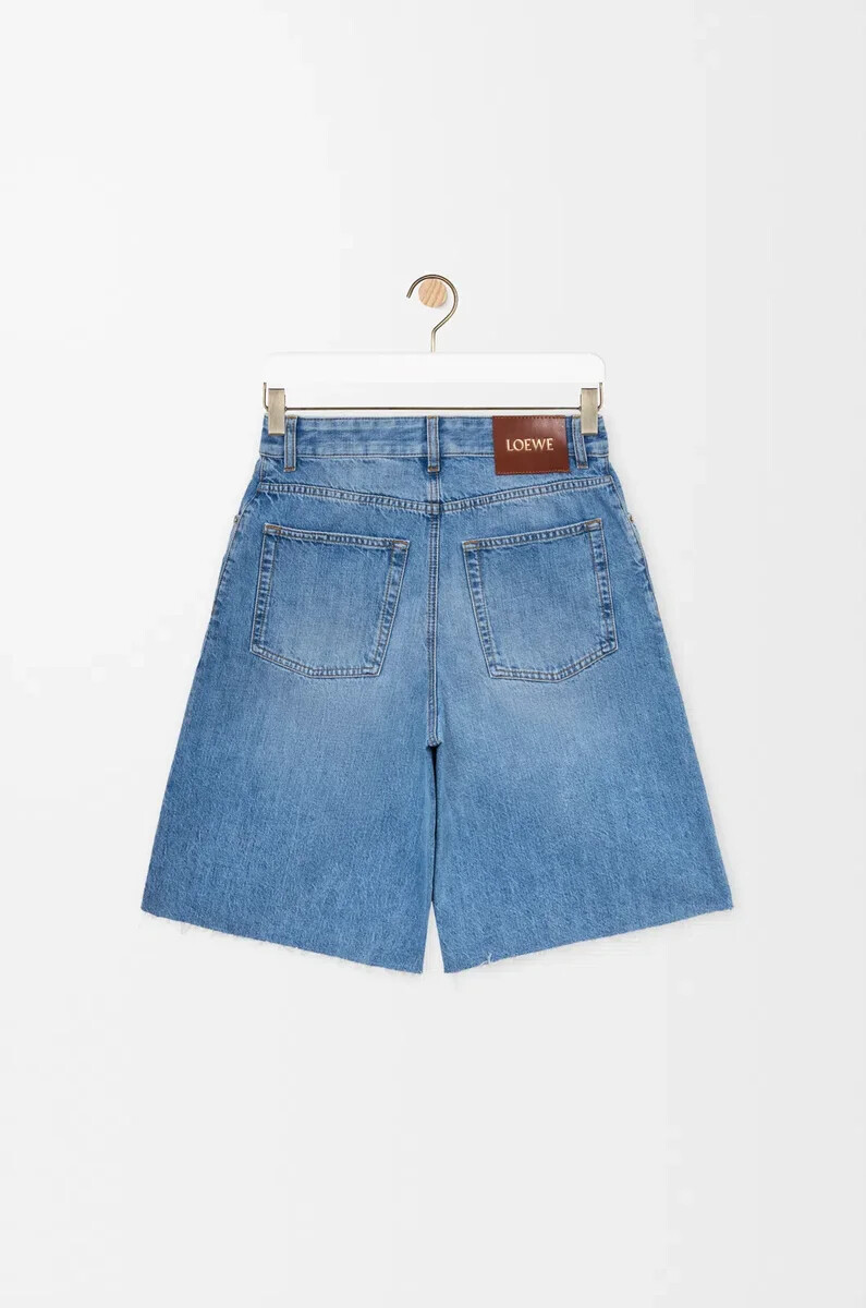 pantaloncini anagramma in denim washed denim