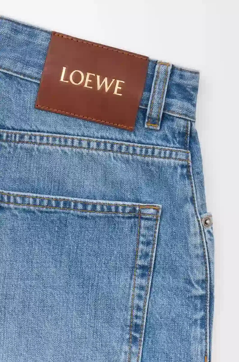 pantaloncini anagramma in denim washed denim