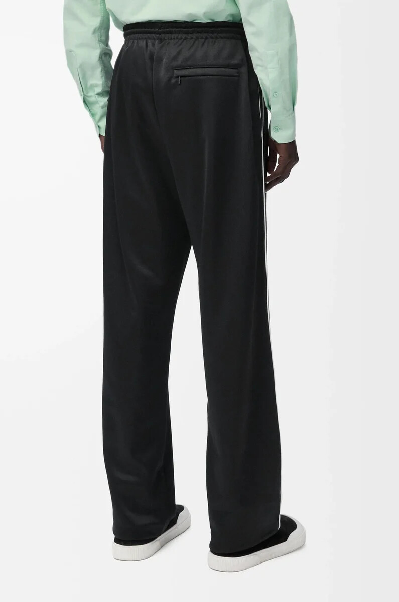 pantaloni della tuta in jersey tecnico nero