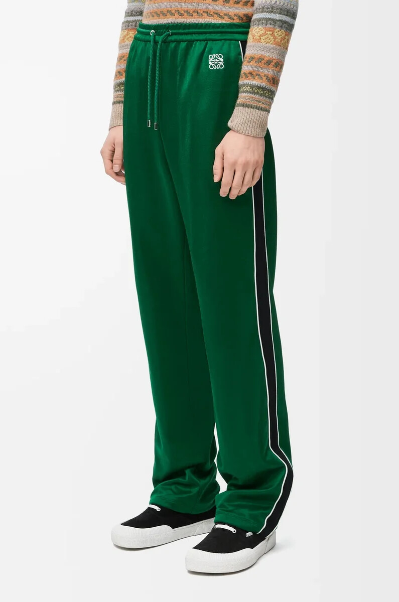 pantaloni della tuta in jersey tecnico pop green