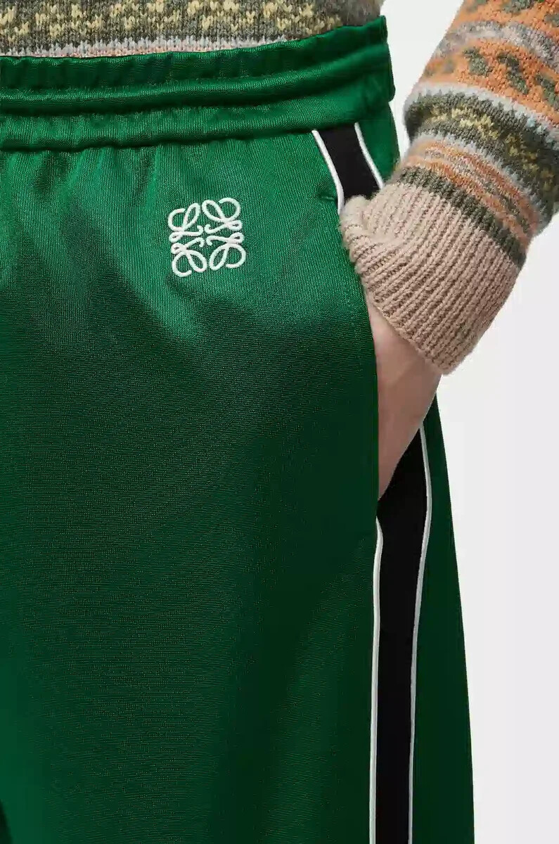 pantaloni della tuta in jersey tecnico pop green