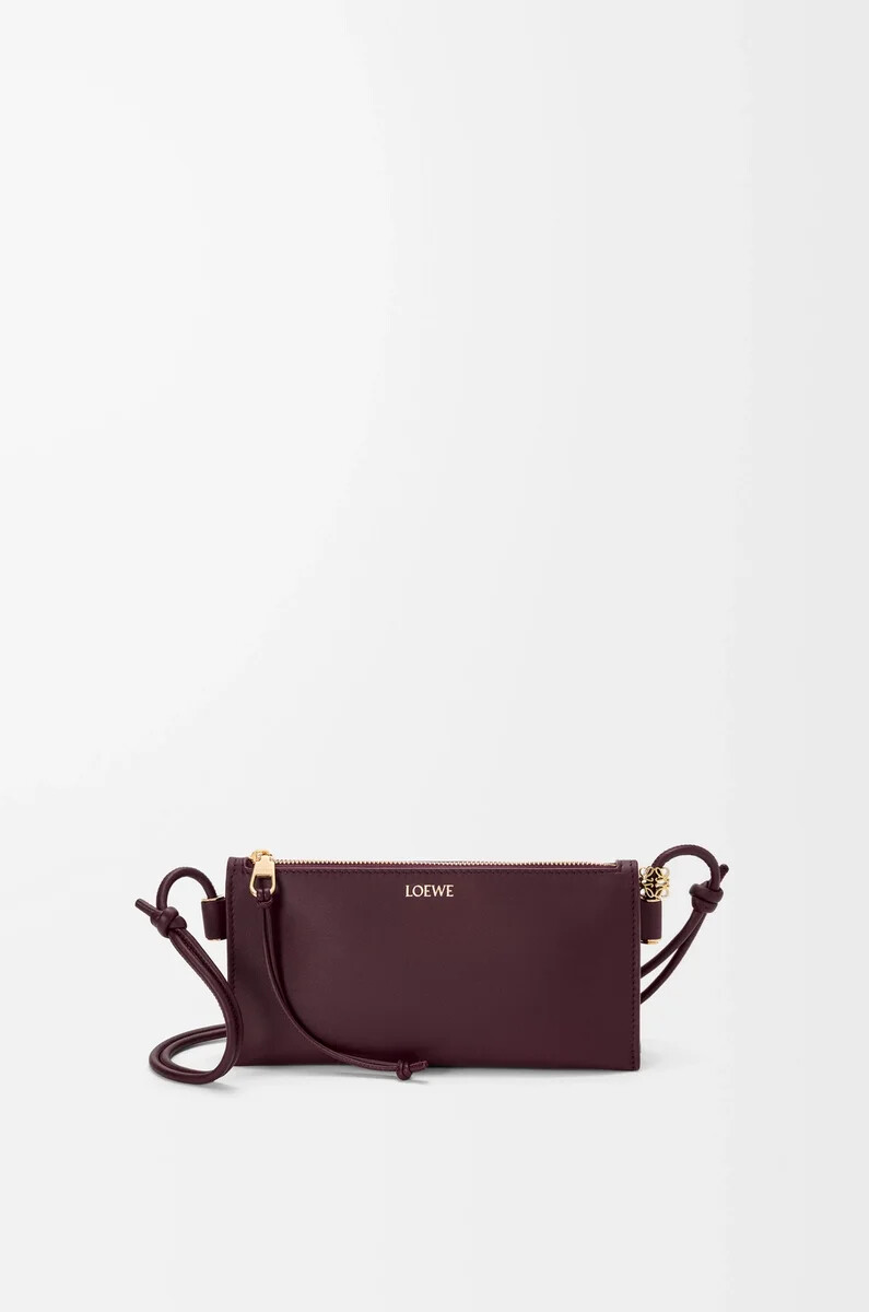 marsupio joya in vitello nappa dark burgundy