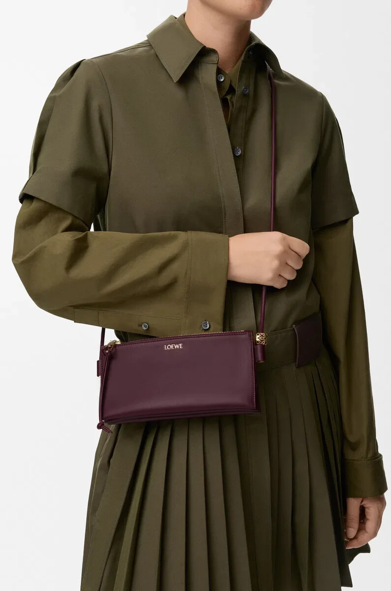 marsupio joya in vitello nappa dark burgundy