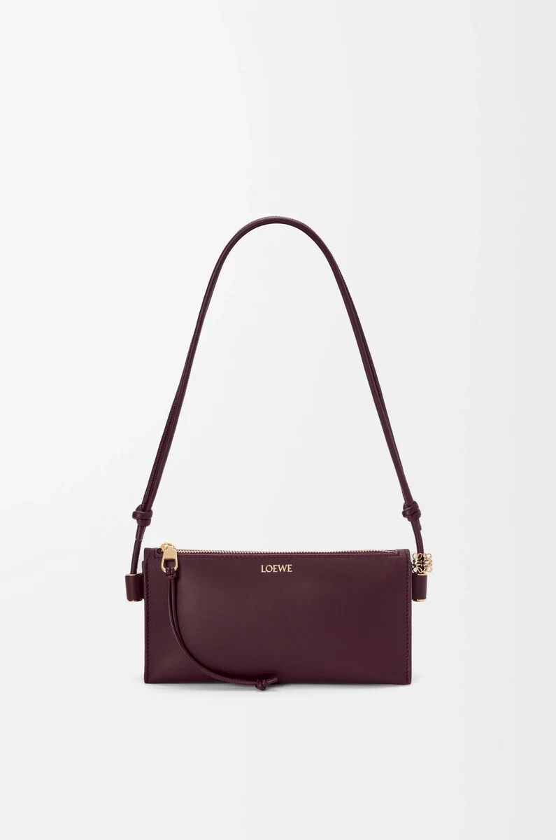 marsupio joya in vitello nappa dark burgundy
