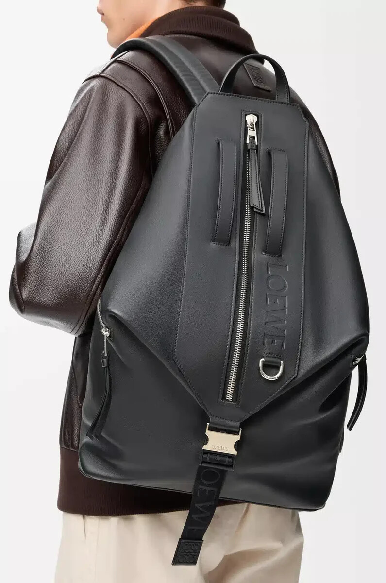 zaino trasformabile in vitello classico nero